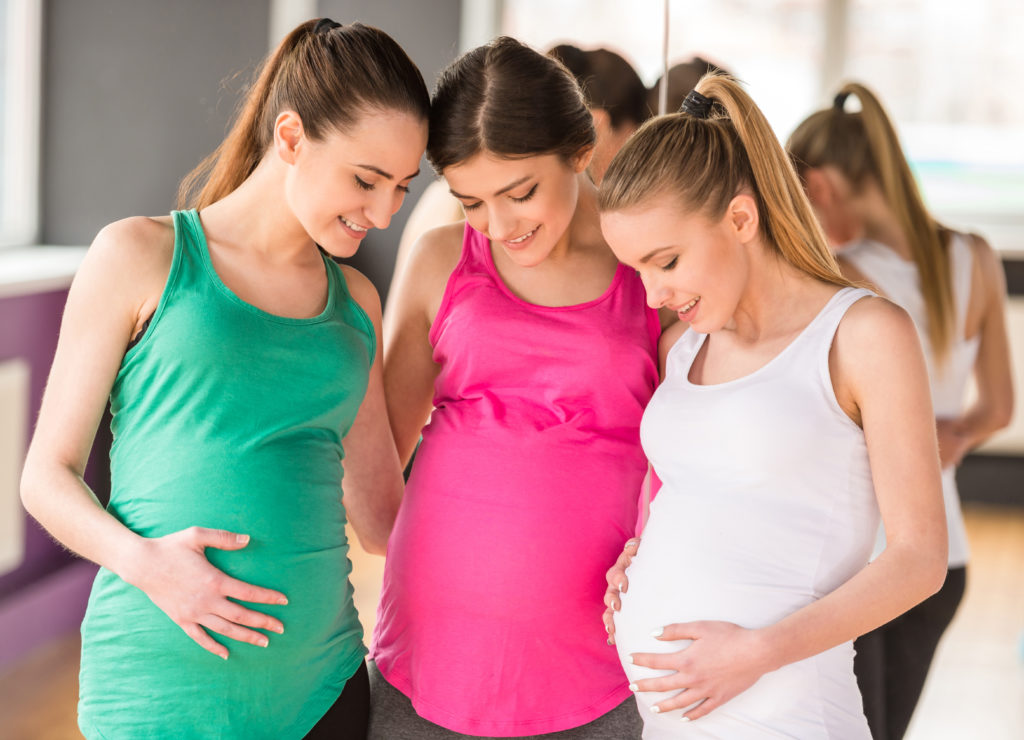 Teacher gym party preggo